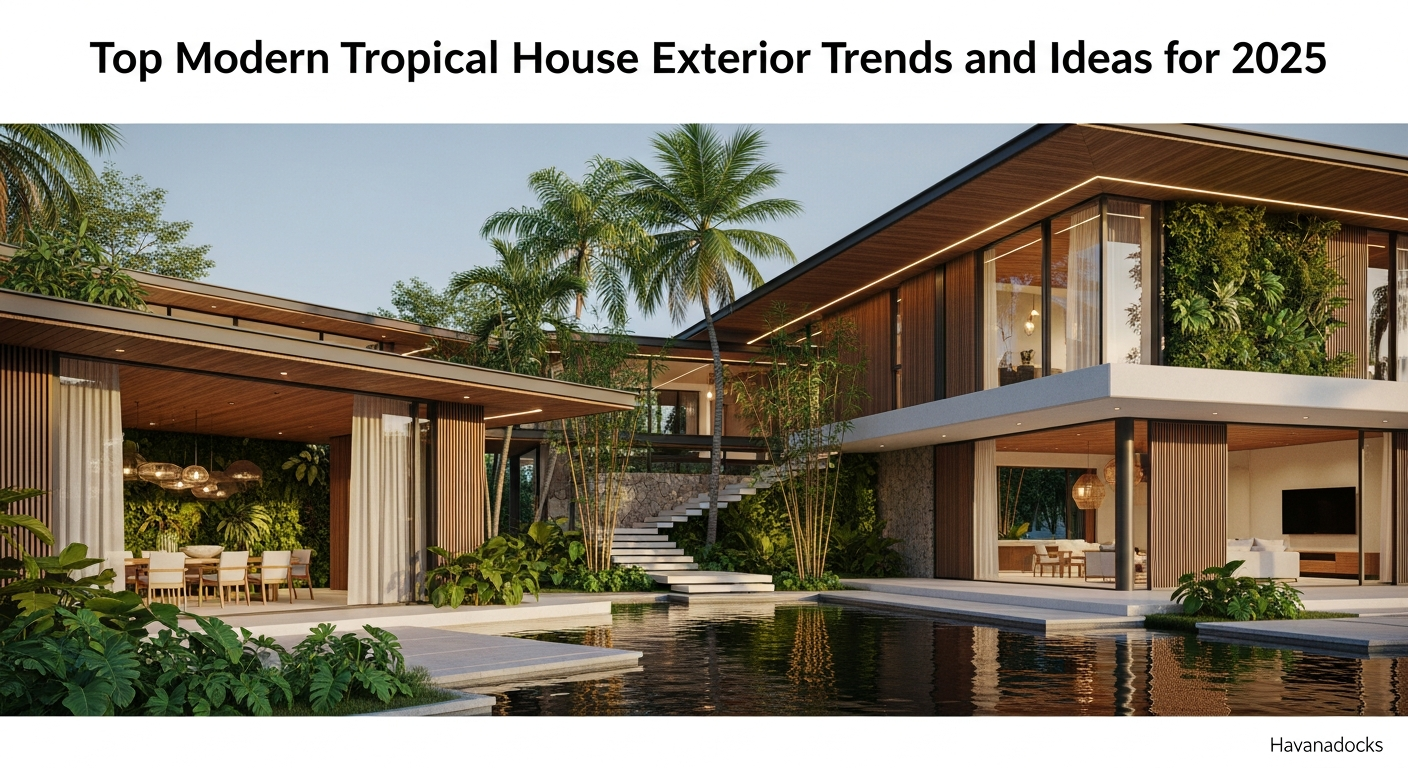 Top Modern Tropical House Exterior Trends and Ideas for 2025